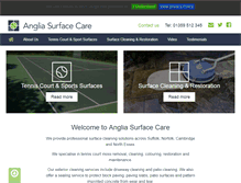 Tablet Screenshot of angliasurfacecare.co.uk